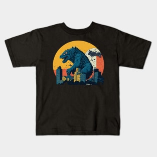 King of The monsters vector illustration design Kids T-Shirt